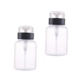 thumbnail image 6 of EXHUMKY 2Pcs Nail Polish Remover Pump Bottles Transparent Leakproof Airless Design for Liquid Storage, 6 of 8
