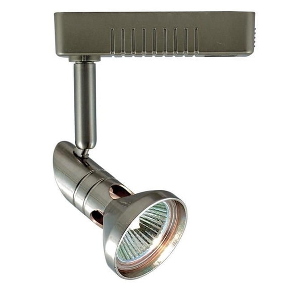 Jesco Lighting LLV12050SC Mini Deco Series Low Vage Track Head for L 2-Wire Single Circuit Track System, Satin Chrome