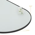 59x16 Inch Full Length Mirror Standing or Leaning Wall Mirror, Arched