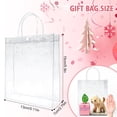 thumbnail image 3 of Liulin 1Pc Clear Gift Bags with Handles, Reusable Small Plastic Party Favor Bags, Transparent PVC Goodie Bags for Wedding, Baby Shower, Birthday, Mother's Day and Boutique, 5.1" x 2.8" x 5.9", 3 of 9