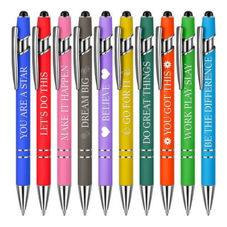 4 Pcs Ballpoint Pens, Comfortable Writing Pens, Metal Retractable Pretty  Journaling Pens, Black Ink Medium Point 1.0 mm Gift Pens, Cute Pens School  Supplies for Women(NO.676) 
