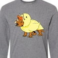 thumbnail image 4 of Inktastic Easter Duck Triceratops Long Sleeve T-Shirt, 4 of 5