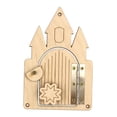 thumbnail image 4 of Tablero de actividades Montessori para niños, Material artesanal, juguetes de viaje de madera, juguetes sensoriales portátiles, juguetes educativos pa Castillo, 4 of 9