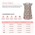 thumbnail image 3 of Gukieu Christmas Cat Print Girls' Flying Sleeves Nightdress, Round Neck Sleeveless Princess Dress, Nightgown and Home Clothes-Medium, 3 of 6