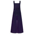 thumbnail image 5 of hgsbede Jumpsuits for Women's Sleeveless Overalls Jumpsuit Casual Dot Print Summer Wide Leg Bib Pants, 5 of 6