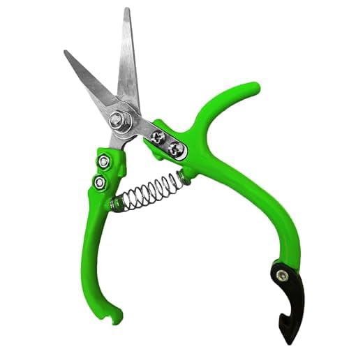 GARDEN GURU Ergonomic Garden Snips Clippers – Professional Hand Pruner Pruning Shear with Comfort Grip Handles for Gardening Trimming and Yard Work – High Carbon Steel (2 Pack)