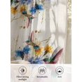 thumbnail image 6 of Sheer Curtains 72 Inches Long, Hummingbird Semi Sheer Curtains Light Filtering Window Treatment, Spring Vintage Oil Painting Sunflowers Beige Privacy Voile Drapes for Living Room Bedroom 52x72 Inch, 6 of 7