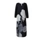 thumbnail image 4 of Vestido Largo Con Estampado Digital Para Mujer Con Cuello en V Y Bolsillos Vestido de Manga Larga Odeerbi  ODB116379, 4 of 5