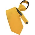 thumbnail image 3 of Vittorio Farina Solid Satin Zipper Necktie, 3 of 62