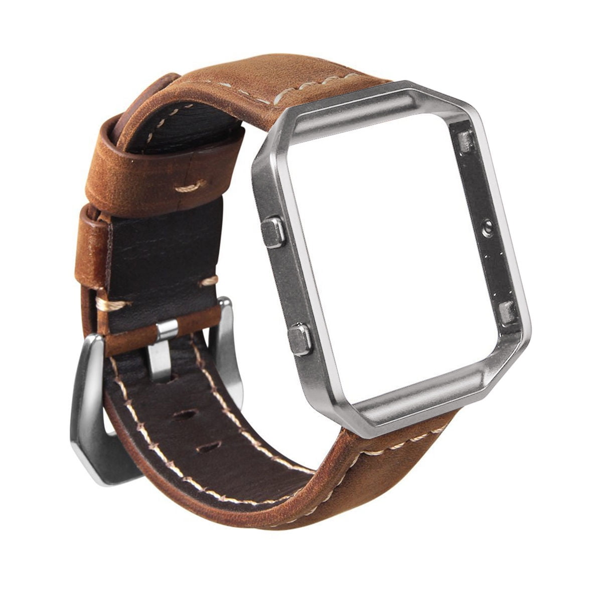 Mignova Fitbit Blaze Watch Band, Resto Genuine Leather Replacement