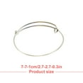 thumbnail image 3 of Bracelet Extensible Bracelet Extensible Fil Vierge Style Simple Manchette Mode Bijou Ornement de Main Délicat Bons Accessoires Blanc K, 3 of 6