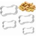thumbnail image 4 of 4Pcs Dog Bone Cookie Cutters Set Stainless Steel Metal Dog Bone Shape Cookie Cut, 4 of 6