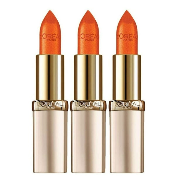 LOT OF 3 - L'Oréal Paris Color Riche Lipstick 293 Orange Fever 