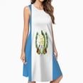 thumbnail image 2 of Flag Of Guatemala Spring Summer Dresses For Women Fashion Dress Casual Sleeveless Loose Sundress With Pockets, 2 of 4