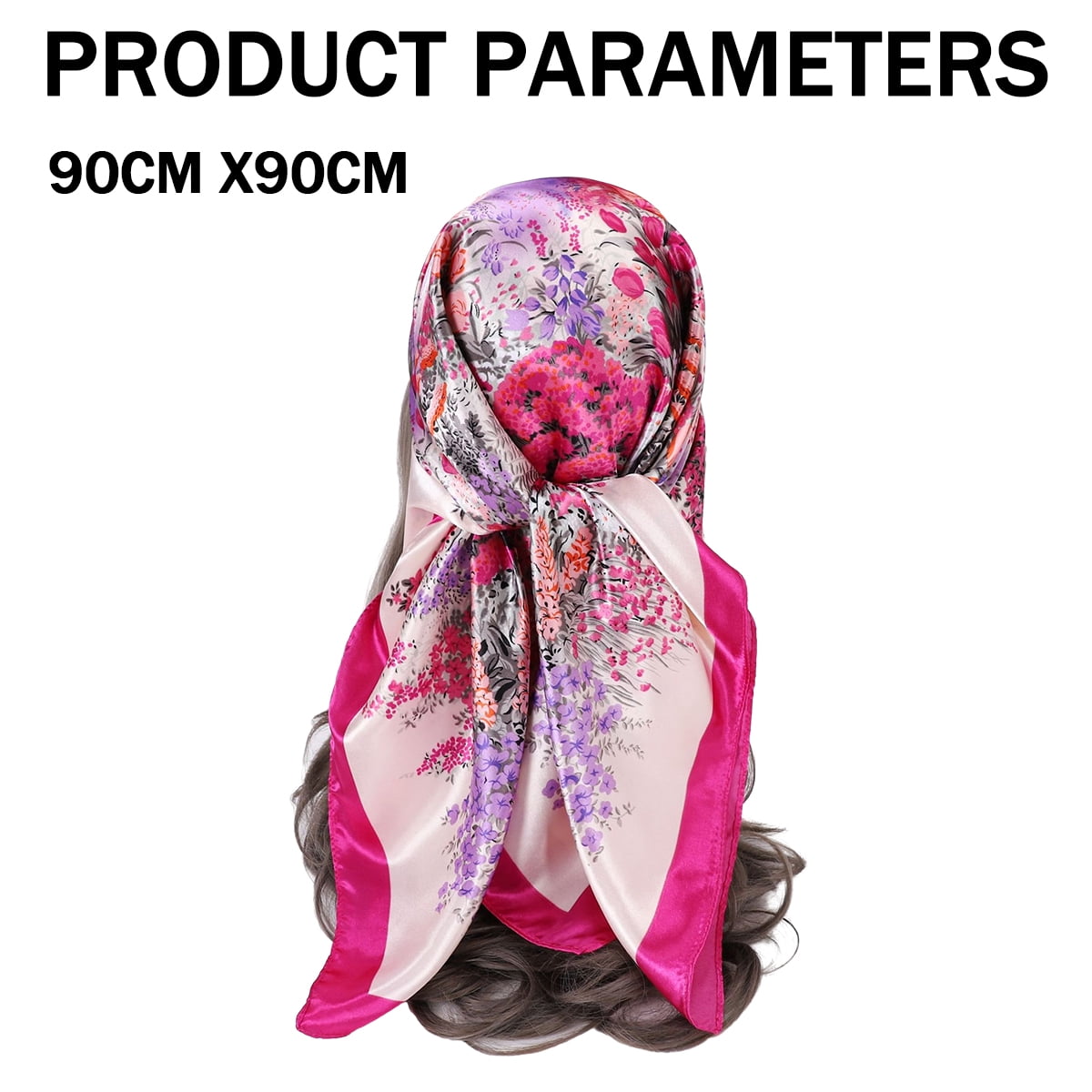 Silk Head Scarf for Women - 35
