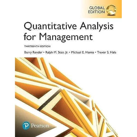 Pre-Owned Quantitative Analysis for Management@@ Global Edition (Paperback) 1292217650 9781292217659