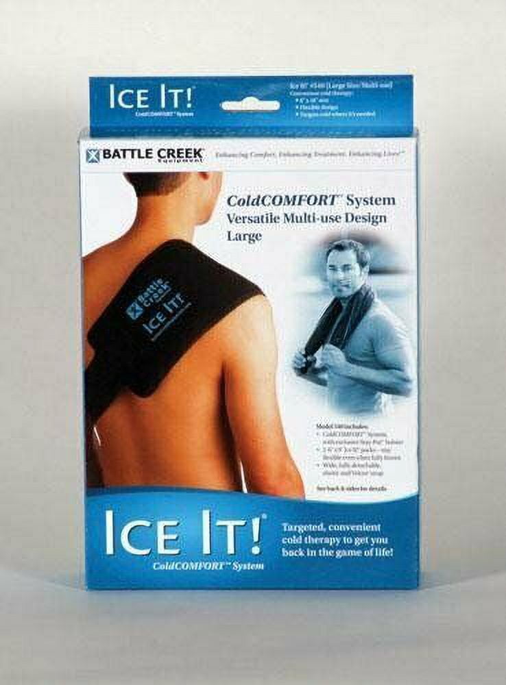 Ice It! Deluxe Wrap System With Cover And Strap By Battle Creek Equipment Cold Pack