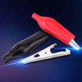 thumbnail image 2 of 20pcs 45MM Metal Alligator Clip Crocodile Electrical Clamp for Testing Probe Meter Black&Red, 2 of 4