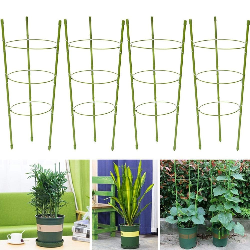 4pcs Garden Plant Vines Support Stand Stakes For Houseplant Trellis Frame Use 
