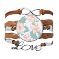 thumbnail image 1 of Blue Curacao Flower Paint Bracelet Love Chain Rope Ornament Wristband, 1 of 3