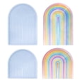 thumbnail image 2 of LICEWO Rainbow Tray Silicone Molds Large Arched Striped Pallet Mold for Home Decoration, 2 of 13