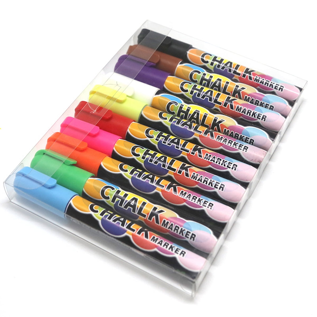 10 Colors Liquid Chalk Marker Chalkboard Highlighter 6mm Reversible Dry