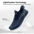 thumbnail image 2 of FitVille Mens Wide Walking Shoes Lightweight Hands Free Sneakers for Men, Dark Blue, 14 Wide, 2 of 6