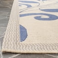 thumbnail image 4 of Safavieh Courtyard Crystal Floral Indoor/Outdoor Area Rug, Natural/Blue, 8' x 11', 4 of 9