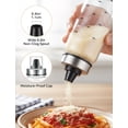 thumbnail image 2 of NiHome 2-Pack 10 oz Glass Spice Shaker Set with Stainless Steel Lid, Wide Mouth Cheese Shaker for Parmesan, Red Pepper Flakes, Pizza and Pasta Seasonings, Dishwasher Safe, 2 of 6