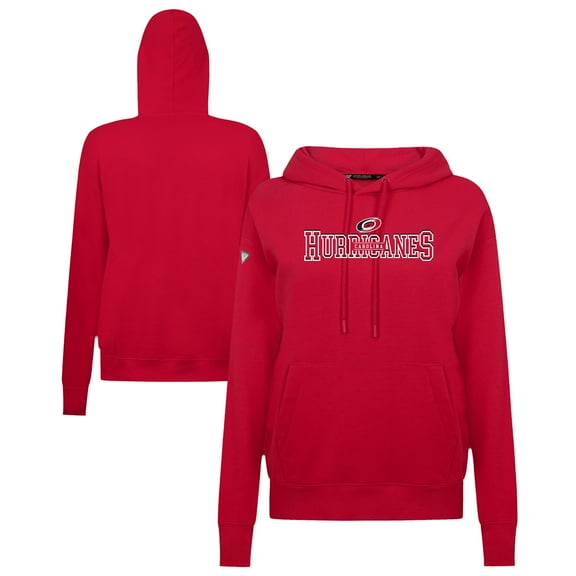 Women's Levelwear Red Carolina Hurricanes Adorn Journey Pullover Hoodie