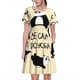 thumbnail image 1 of Easygdp Panda Doing Yoga para Vestido Transpirable de Mujer, Vestido Suelto de Manga Corta con Pliegues y Bolsillos para el Verano, 1 of 6