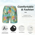 thumbnail image 6 of Picia Cute Pineapples pattern Mens Swim Trunks with Compression Liner Stretch Beach Shorts Quick Dry with Zipper Pockets No-Chafing Board Shorts-XX-Large, 6 of 9