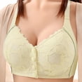 thumbnail image 2 of GUACER Womens Plus Size Bra Front Closure Elegant Lace Wirefree Bralette, Breathable Full Coverage Support Bra, 2 of 5