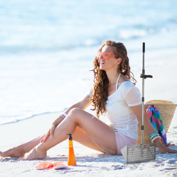 OULII Multifunctional Metal Beach Sand Shovel with Detachable Scoop