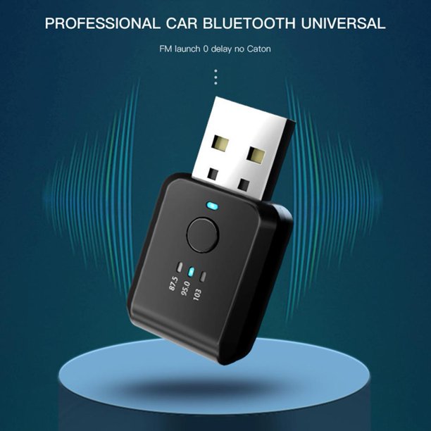 FM01 Receptor compatible con Bluetooth Radio de coche inalámbrico Transmisor FM USB