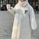 thumbnail image 2 of Chaqueta y abrigos casuales con capucha de manga larga para mujer, moda, con cremallera, manga larga, largo medio, hasta la rodilla, de algodón grueso para invierno, abrigo para mujer, 2 of 6