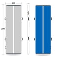 thumbnail image 2 of iMeshbean 6ft*20ft*8in Inflatable Gymnastics Cheerleading Tumbling Mat Air Track Home Floor Mats with 500W Electric Pump, White+Blue, 2 of 3