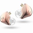 thumbnail image 1 of wonima11 Wired Earbuds, in Ear Headphones, Wired Earbuds with Microphone, Noise Cancelling Earbuds Wired KZ ZEX (Pink goldmic), 1 of 1
