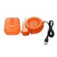 thumbnail image 2 of Mini ventilador naranja, mini ventilador un batería con carga usb para trajes de ropa de juego influys, pequeño mini ventilador naranja, 2 of 8