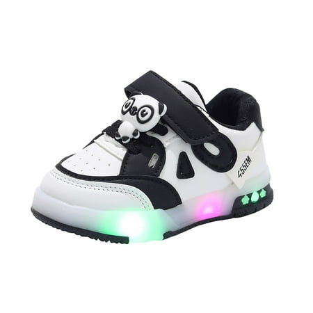 

Povozer Kids LED Light Up Shoes Fashion LED Sneakers Glowing Luminous Shoes for Boys Girls Toddler Child(Black 4-4.5 Years)