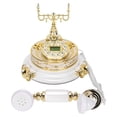 thumbnail image 3 of Vintage Telephone, Old Fashioned Desktop Landline Phones With Time Display For Home, 3 of 8