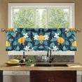 thumbnail image 4 of Yayeee Kitchen Curtains Set of 2 Light Filtering 57"x24" Over Sink Window Panels, Lemon Leaves, 4 of 7