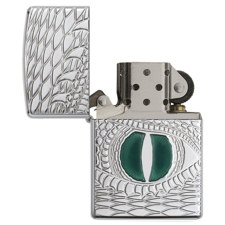 【信頼】 Chrome Polish High 28807 Armor Zippo Dragon Lighter Eye 焼酎