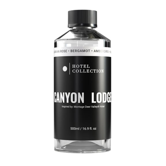 Hotel Collection Diffuser Oil-Canyon Lodge-Aromatherapy Essential Fragrance Oil-Luxury Hotel Inspired-Bulgarian Rose, Bergamot & Ambergris-500ML 16.9 Fl oz