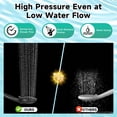thumbnail image 7 of BRIGHT SHOWERS High Pressure Shower Head with Handheld, 9 Spray Settings Showerhead Built in Power Wash to Clean Tub and Pets, Extra Long 69" Hose, Adjustable Bracket, Chrome, 7 of 7