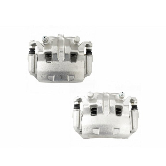 DAMAIJOY 2pcs Disc Brake Caliper Set Front Left Driver and Right Passenger Side with Bracket and Hardware for Nissan for Frontier 4.0L 05-18 for Pathfinder 4.0L 05-12 for Xterra 4.0L 05-15