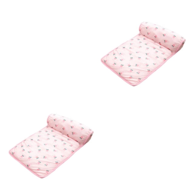 Greeniant Cojín para mascotas para perros y gatos - Material cómodo y de alta Suministros para mascotas Conveniente y portátil Rosa cereza cereza rosa grande: 80X60cm 2Conjunto
