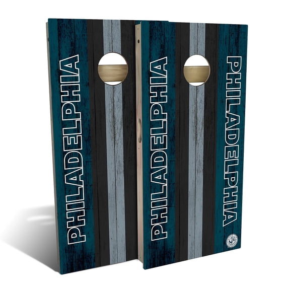 Skip's Garage | Philadelphia Football Cornhole Board Set | Includes Boards & Bags | Choose Your Size & Accessories