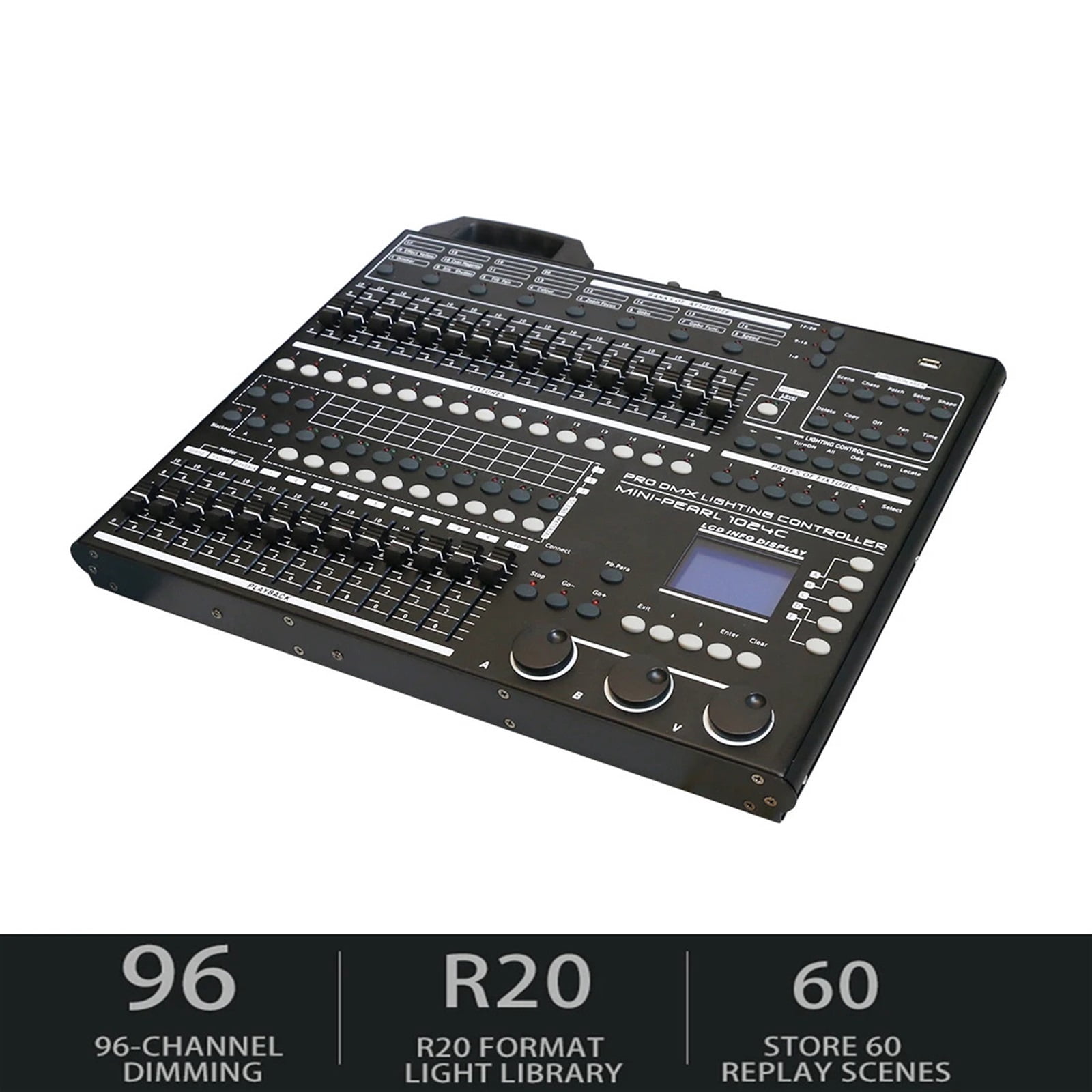 Powerful 1024 Ultra-thin DMX Controller DMX512 Console Suitable For Moving Head Light Par Light Series Stage Light Equipment ,Precision Control and Adjustment
