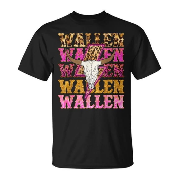 SR Leopard Wallen Western Cow Skull Merch Cute Outfit T-shirt